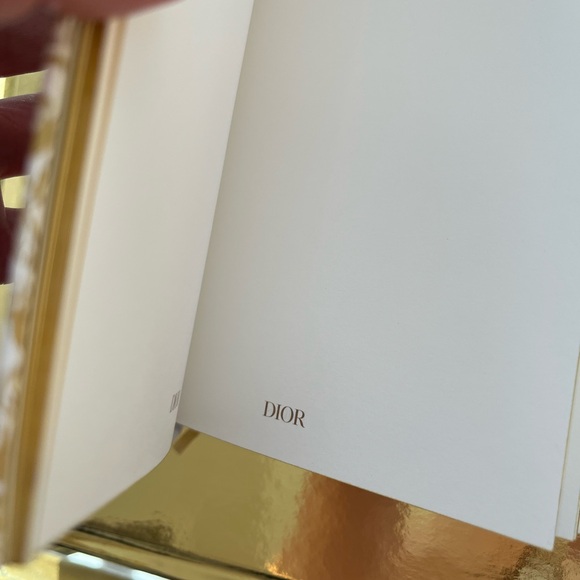 DIOR Notebook Journal White Gold Filigree